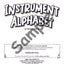 Instrument Alphabet