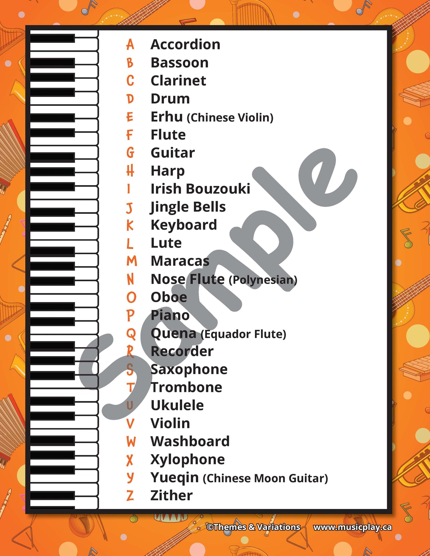 Instrument Alphabet