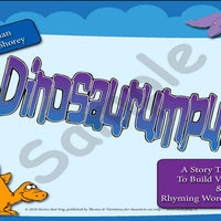 Sample slide: The cover of Dinosaurumpus