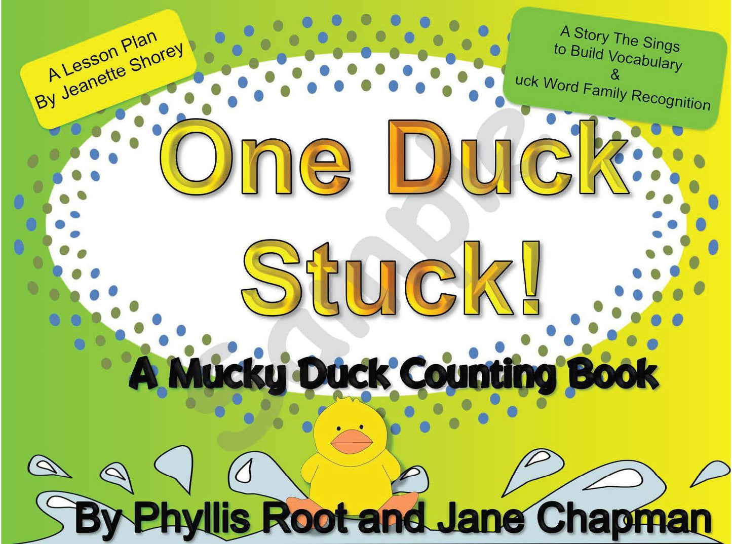 Sample slide: The cover of One Duck Stuck