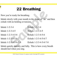 Sample slide: The warm-up Square Breathing