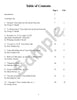 Sample page: The table of contents for More Listening Fun
