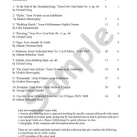 Sample page: The table of contents for Listening Fun