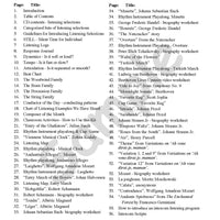 Sample page: The table of contents for Listening Resource Kit 3