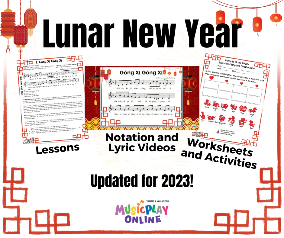 Lunar New Year Musical Activities Unit