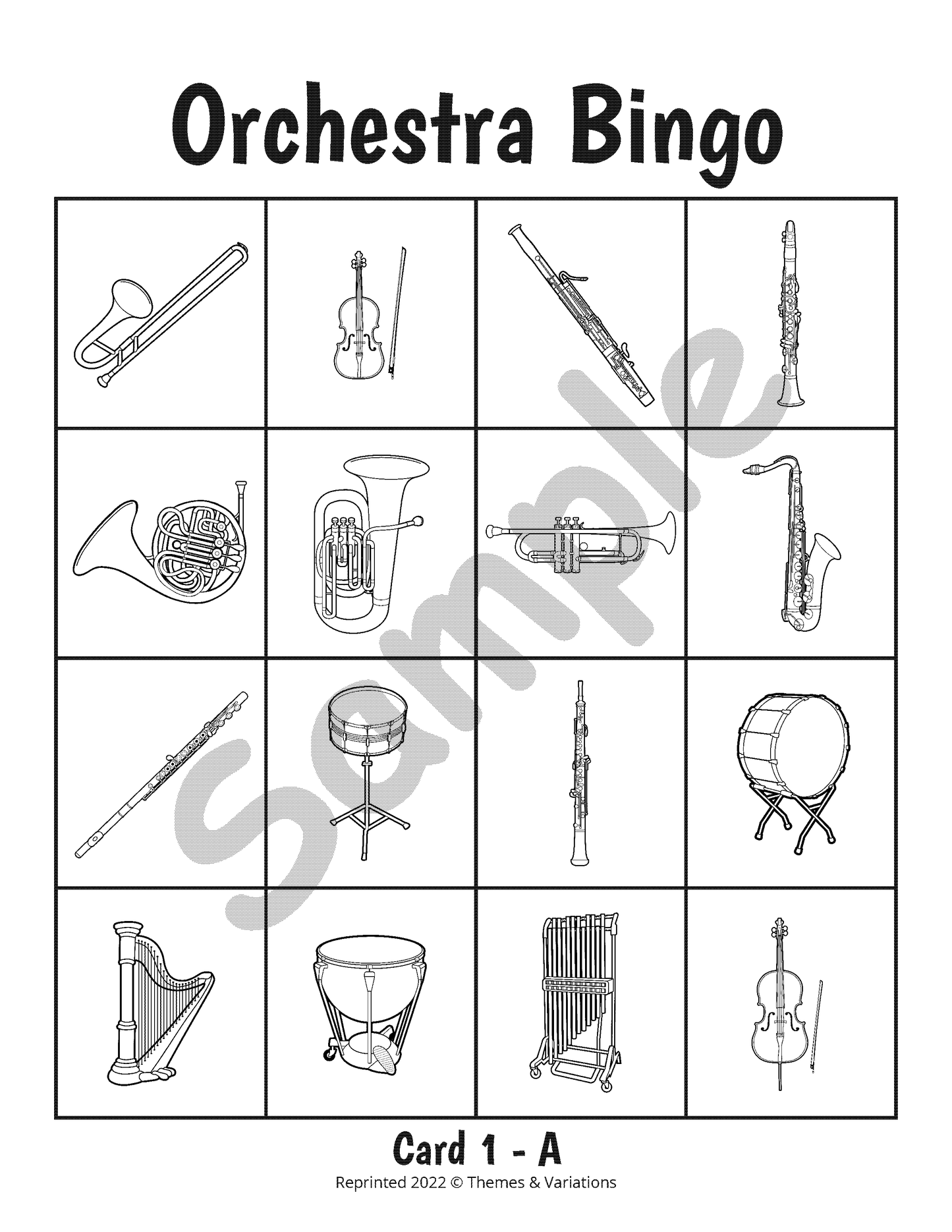 Orchestra Bingo