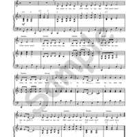 Sample page: Sheet music and lyrics for "Welcome to Music"