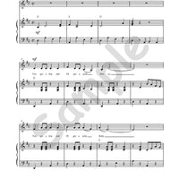 Sample page: Sheet music and lyrics for "Crawdad Hole"