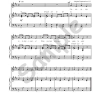 Sample page: Sheet music and lyrics for "Concentration"