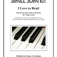 I Love to Read Single Song Kit Download