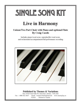 Live in Harmony Single Song Kit Download