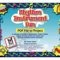 Sample slide: The cover of Rhythm Instrument Fun.