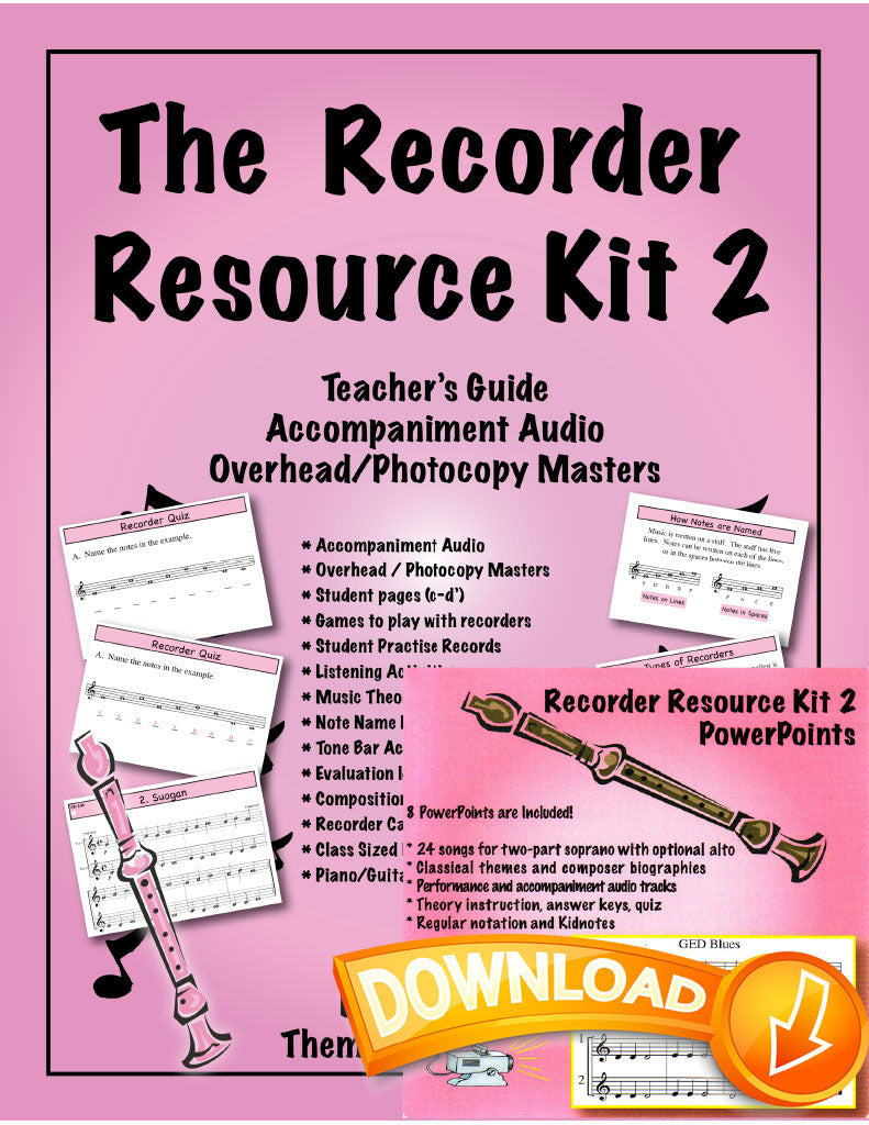 Recorder Resource Kit 2 Teacher Guide + Digital Resource