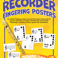 Recorder Fingering Posters