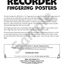 Recorder Fingering Posters