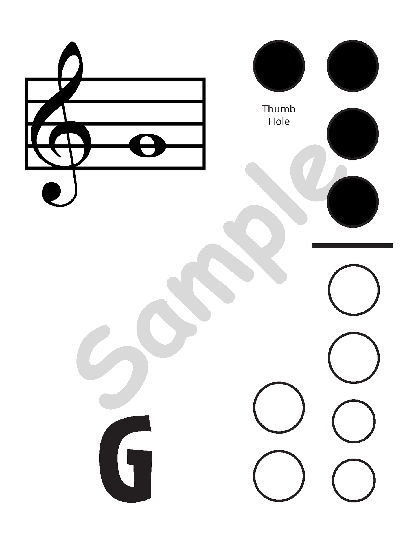 Recorder Fingering Posters