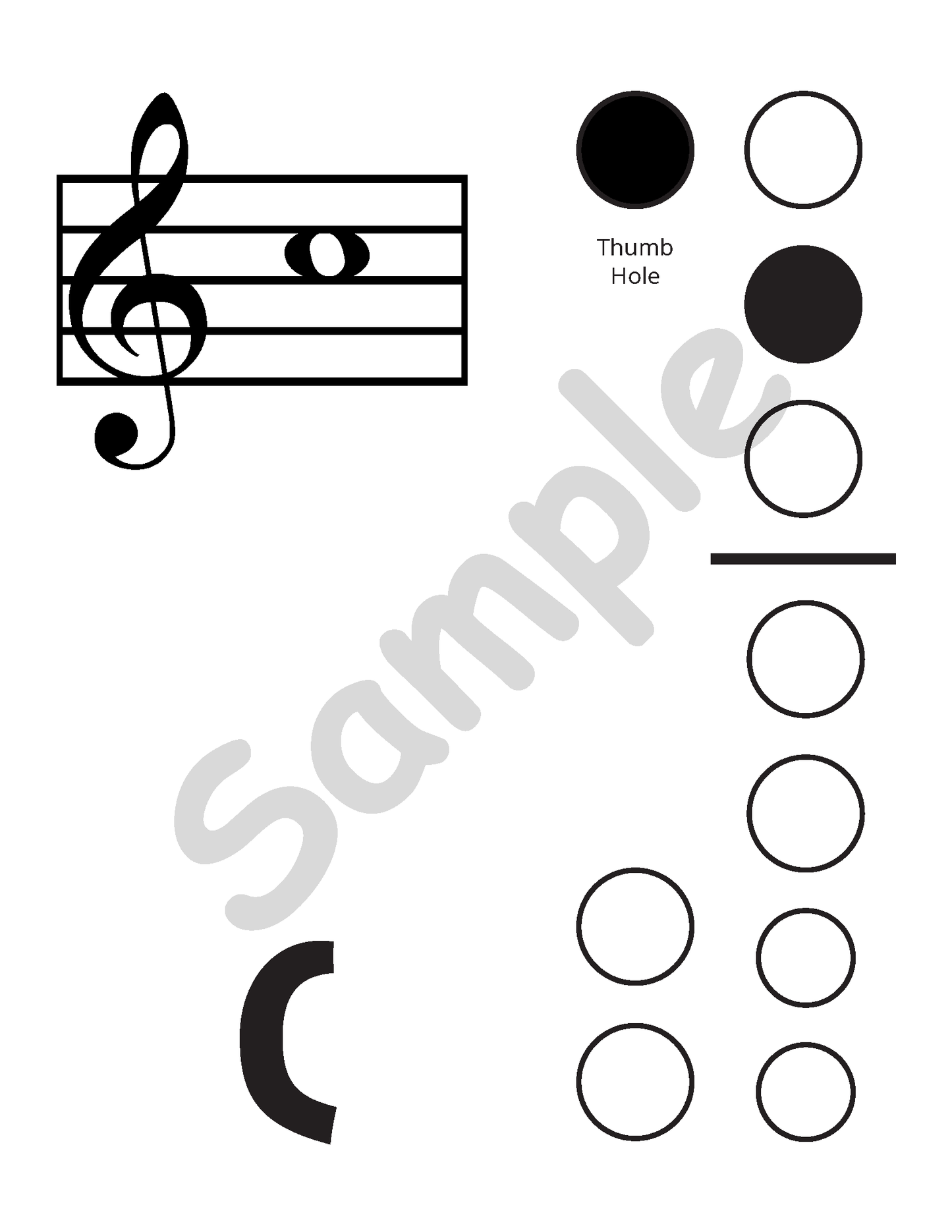 Recorder Fingering Posters