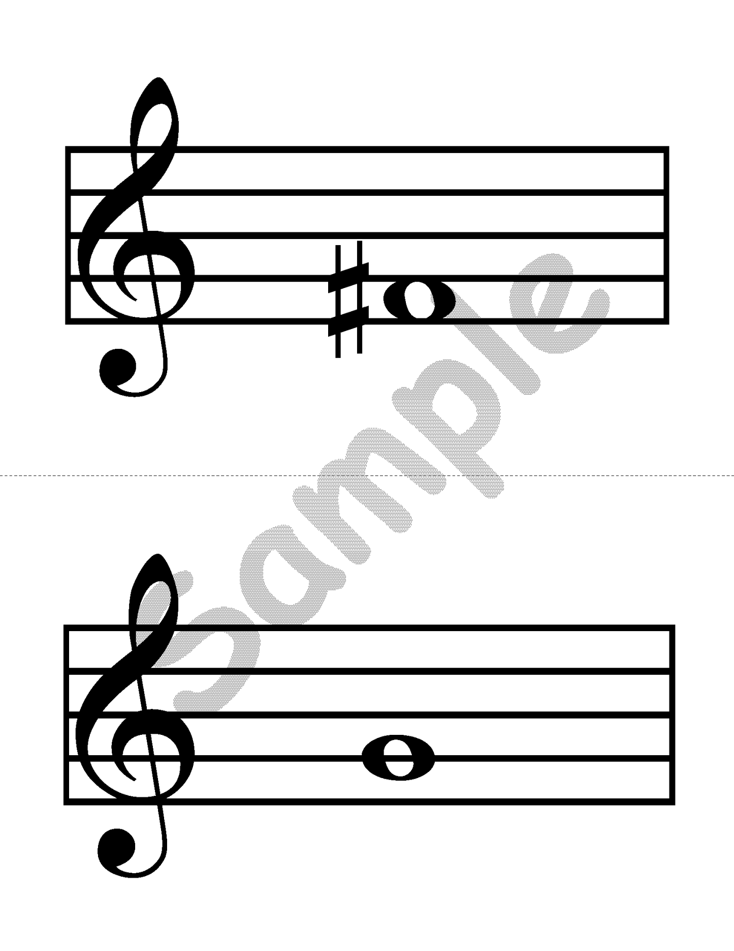 Recorder Fingering Posters
