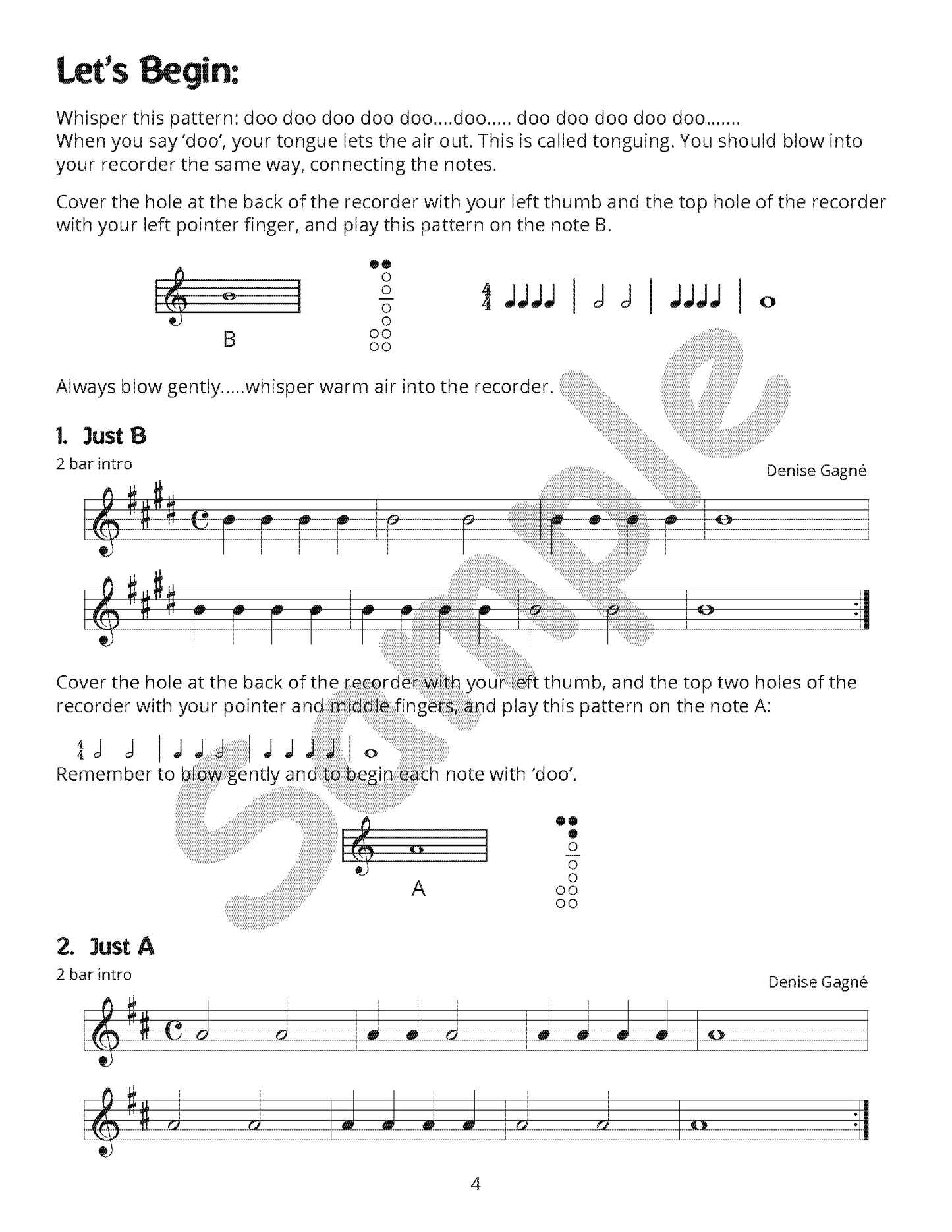 Recorder Resource Student Book 1 + Audio