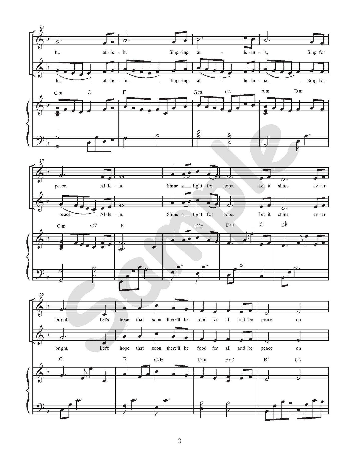 Shine A Light For Peace Single Song Kit Download