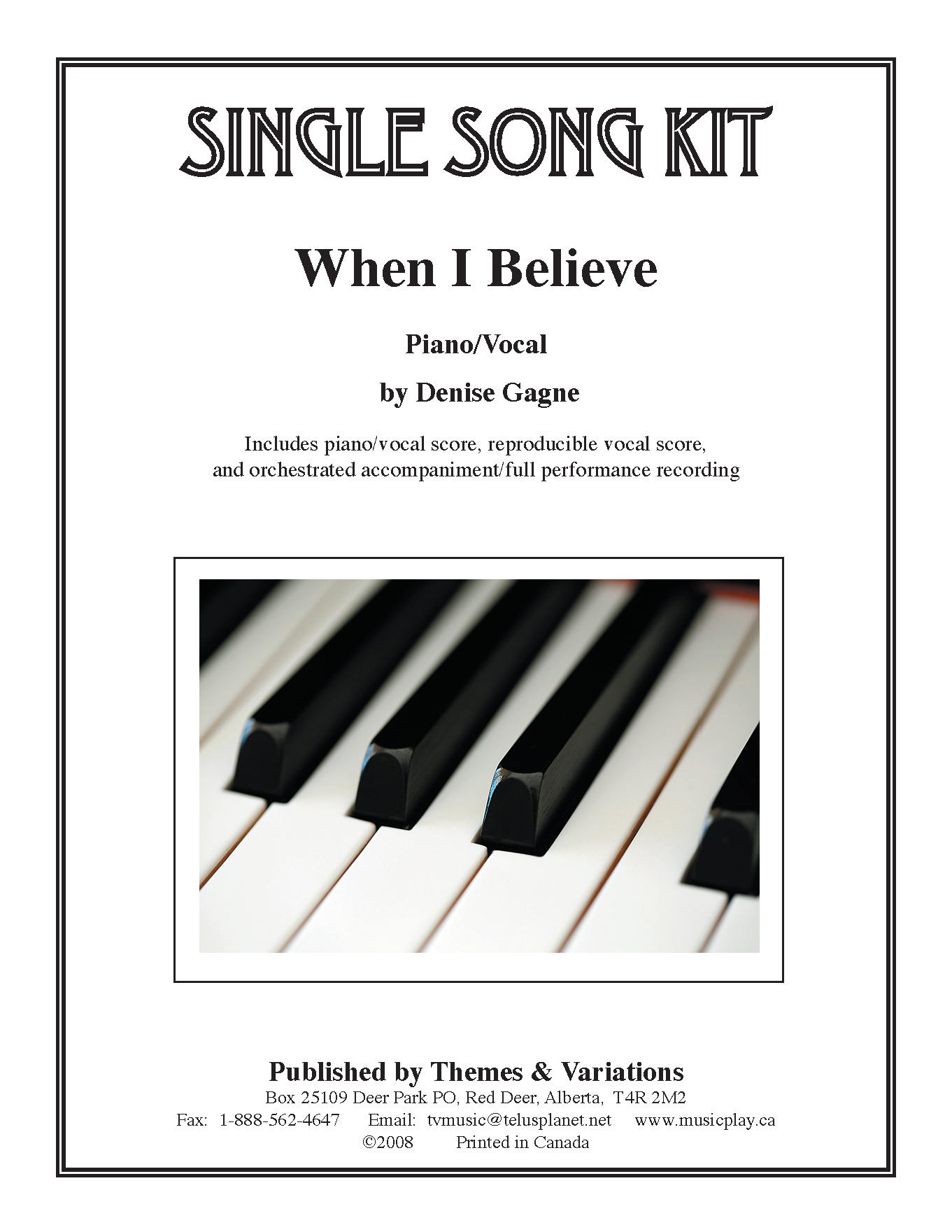 When I Believe Single Song Kit Download