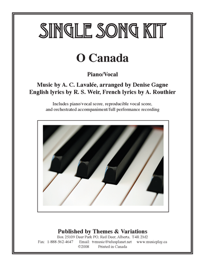 O Canada Single Song Kit Download