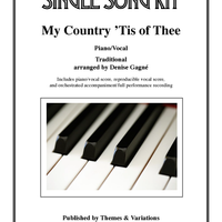 My Country 'Tis Of Thee Single Song Kit Download