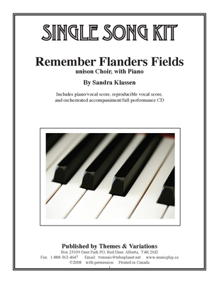 Remember Flanders Fields Single Song Kit Download