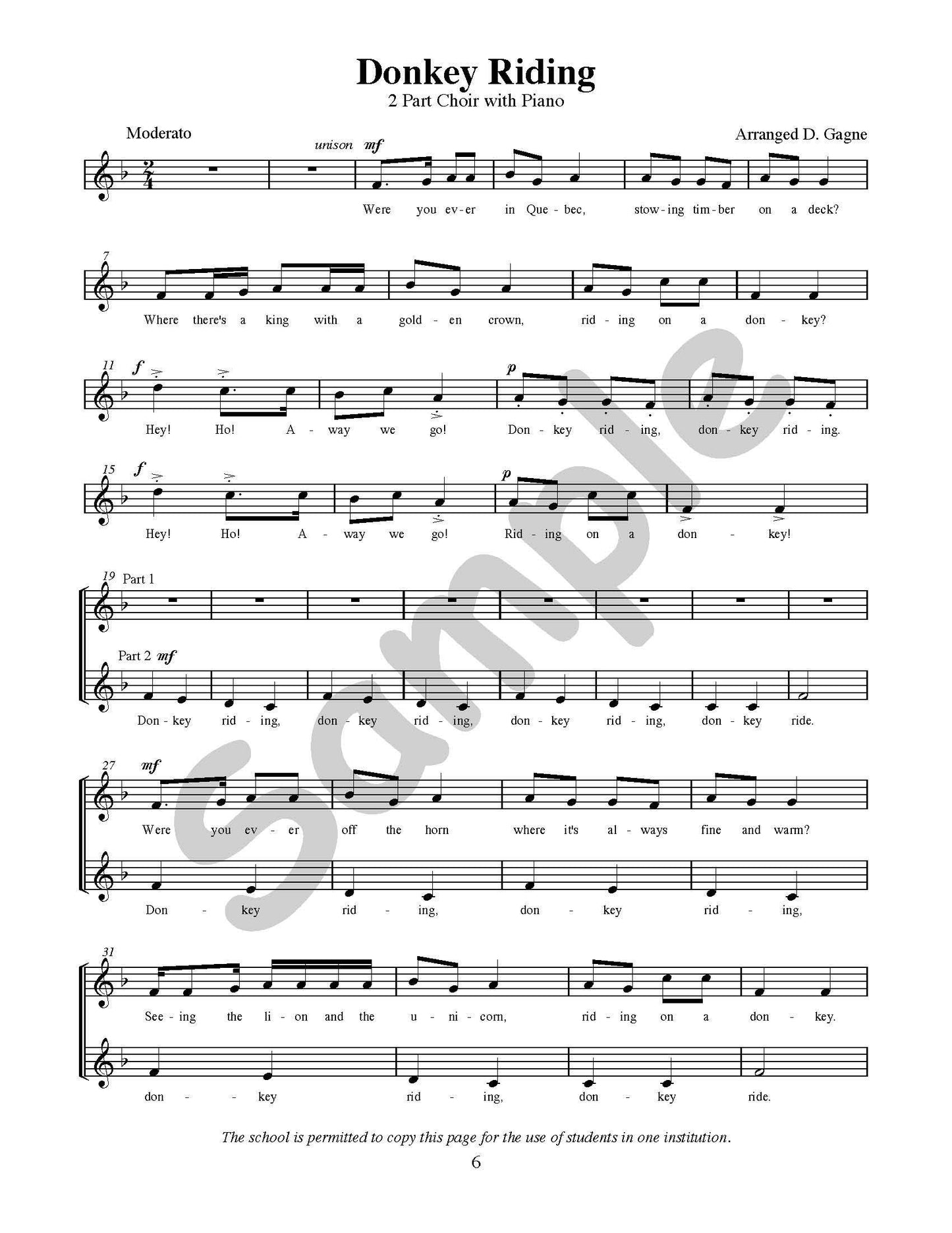 Donkey Riding Single Song Kit Download