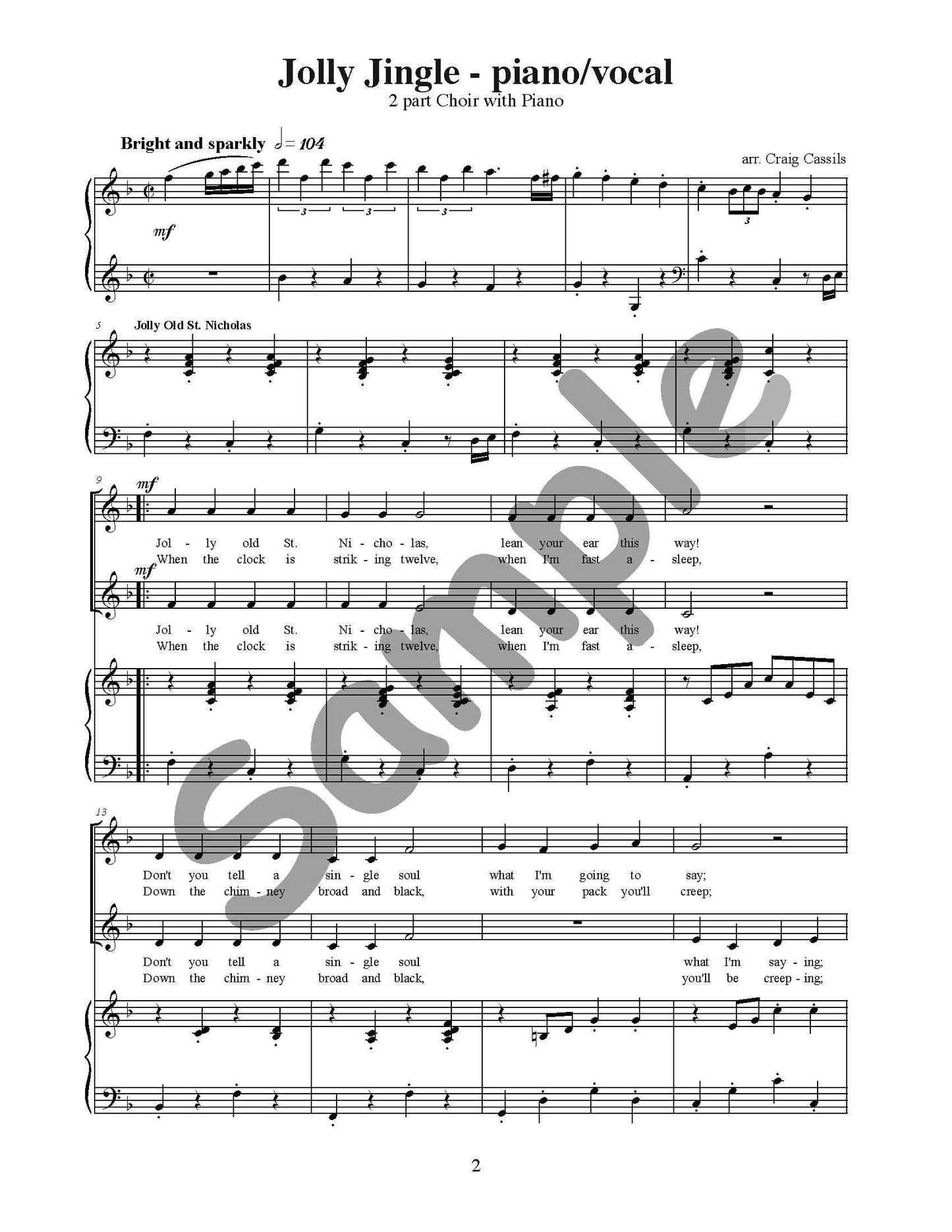 Jolly Jingle Single Song Kit Download