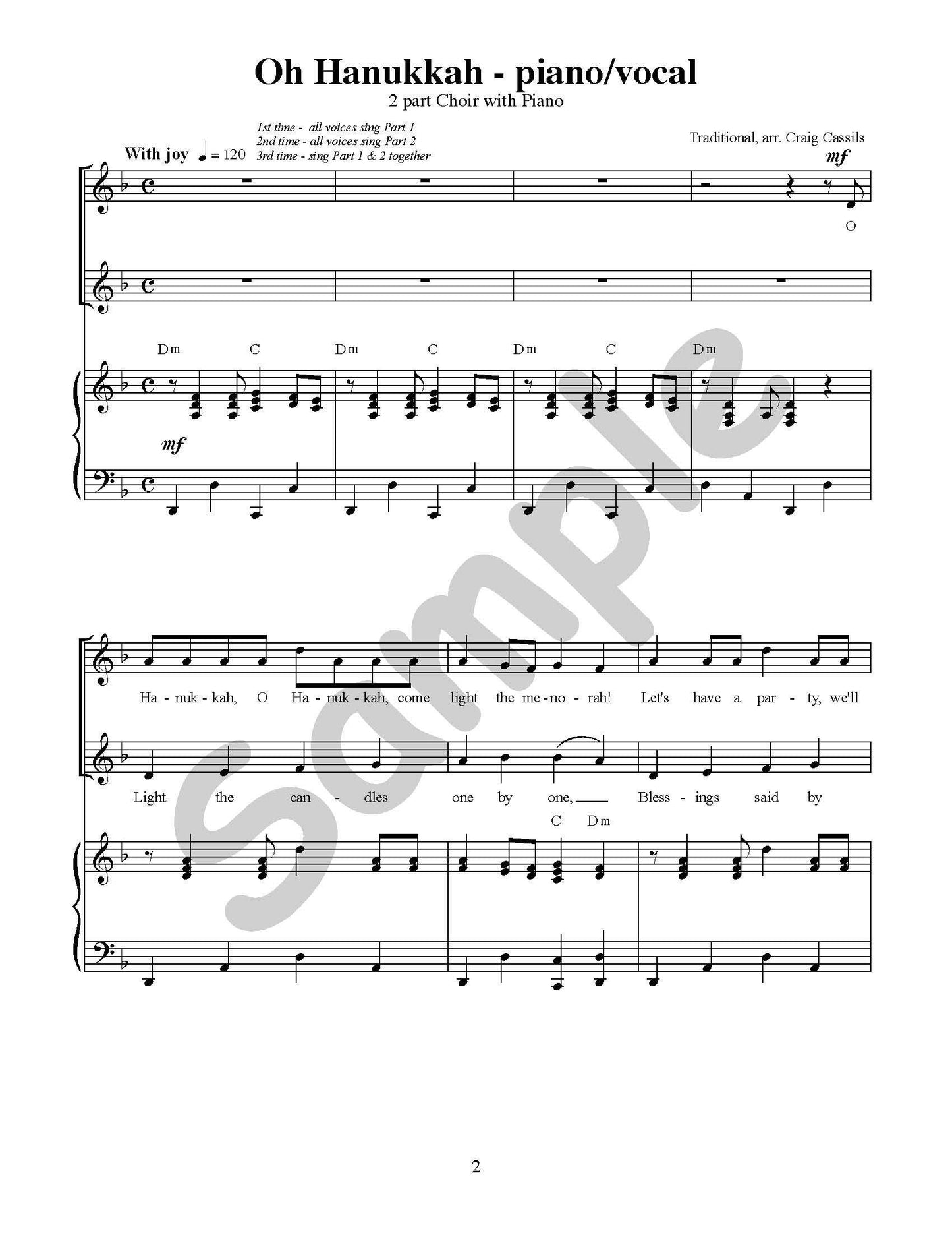 O Hanukkah Single Song Kit Download