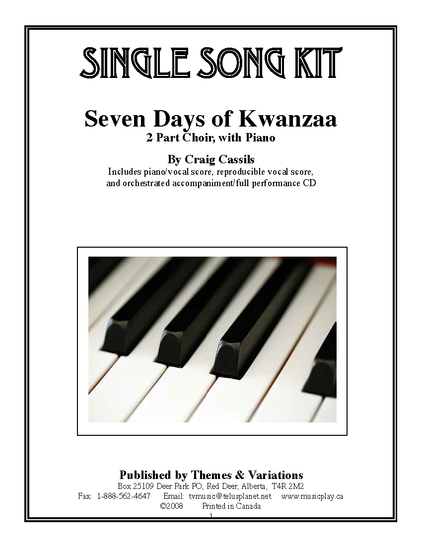 Seven Days of Kwanzaa Single Song Kit Download