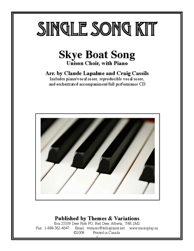 Skye Boat Song Single Song Kit Download