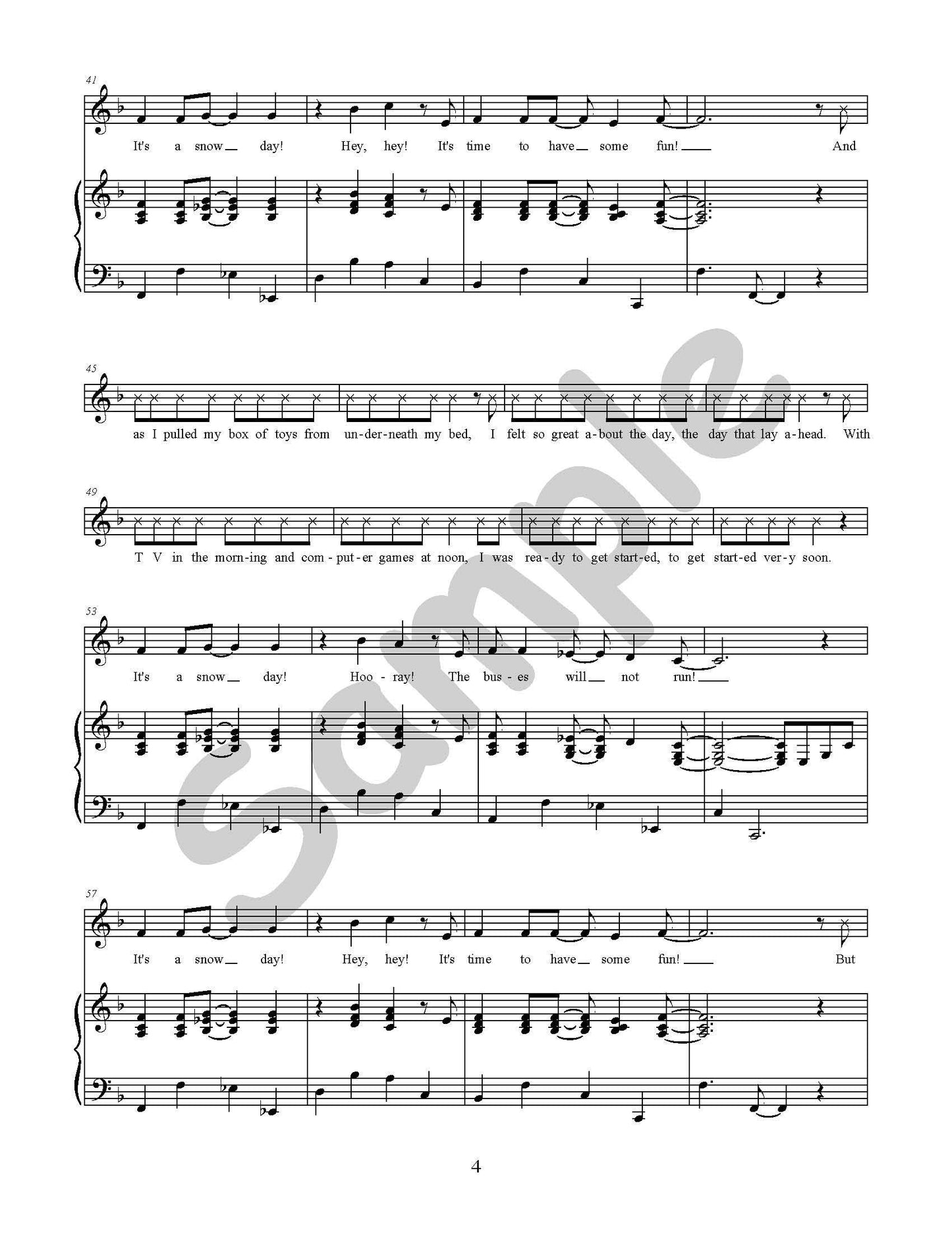 Snow Day Single Song Kit Download