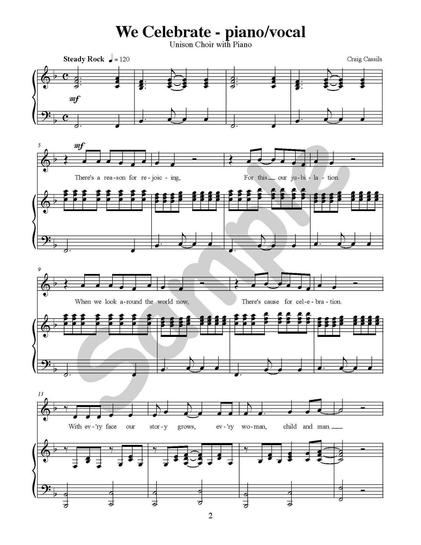We Celebrate Single Song Kit Download