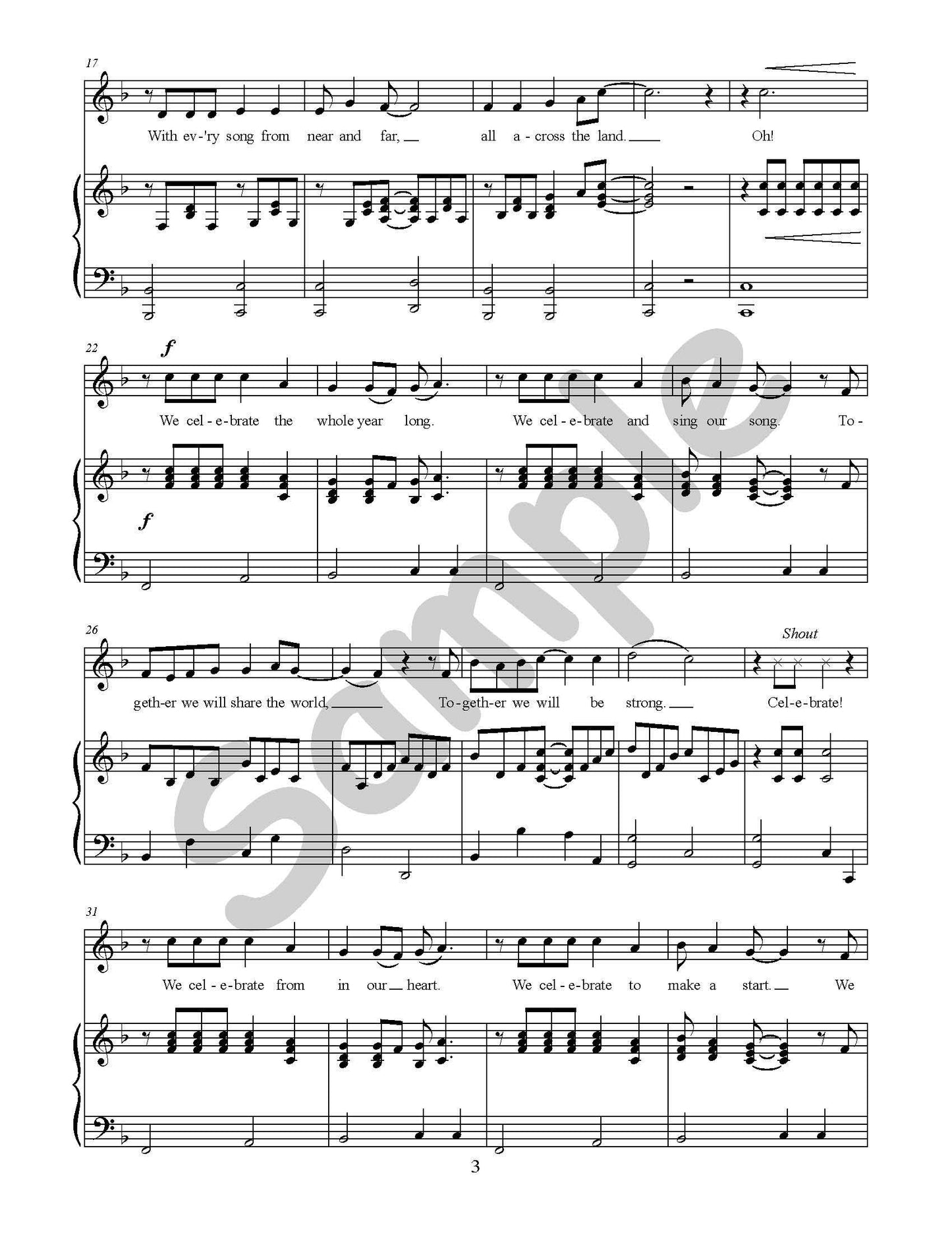 We Celebrate Single Song Kit Download