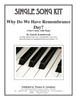 Why Do We Have Remembrance Day? Single Song Kit Download