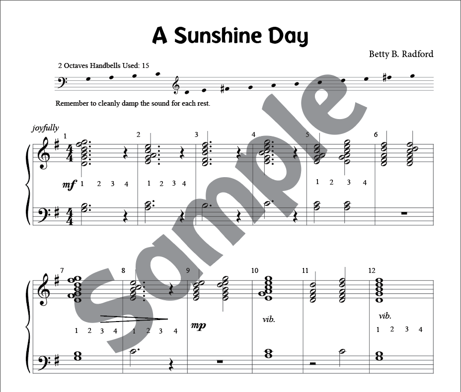 A Sunshine Day & A Sunny Day Handbell Music Single Download