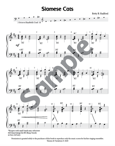 Siamese Cats & Calico Cats Handbell Music Single Download