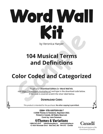 Word Wall Kit