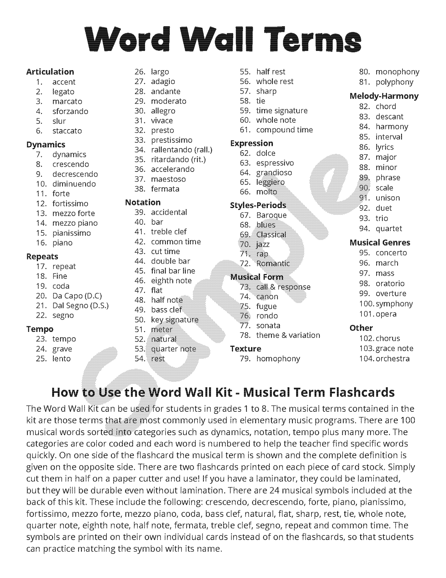 Word Wall Kit