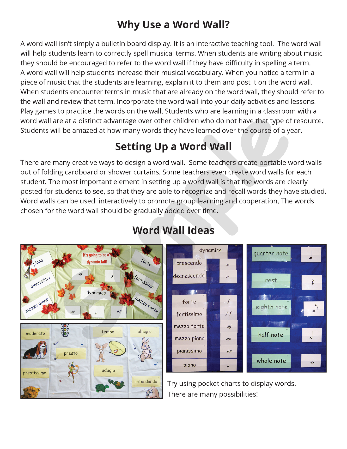 Word Wall Kit